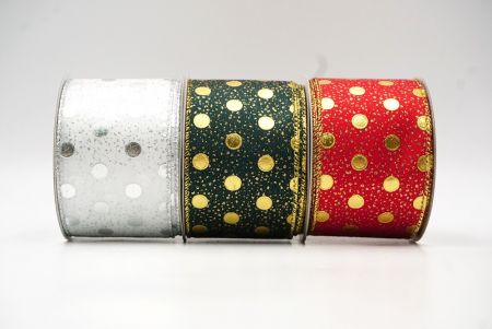 Metallic Folie Polka Dots Draadlint_KF8681.KF8682.KF8683 (2)